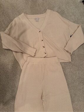 Sincerely Jules Cream Knit Matching Set